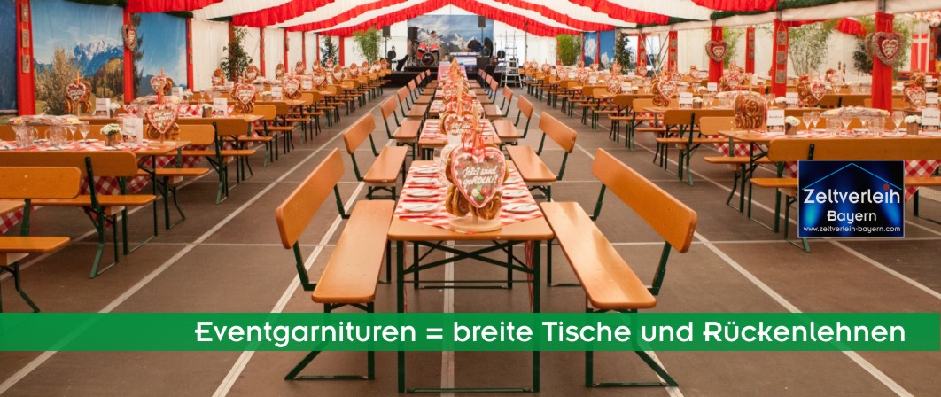 Bierzeltgarnituren-Verleih und Eventservice für Ihre Veranstaltung