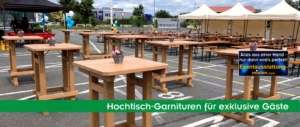 Bierzeltgarnituren-Verleih und rustikale Almmöbel mieten