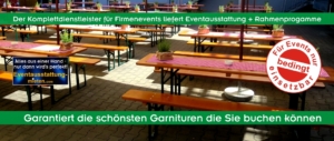 Bierzeltgarnituren-Verleih und Eventservice für Ihre Veranstaltung
