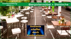 Bierzeltgarnituren-Verleih und Biergartenmöbel mieten
