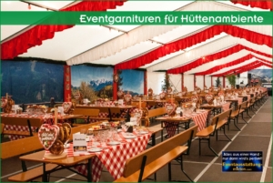 Bierzeltgarnituren-Verleih und rustikale Almmöbel mieten