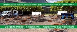 Bierzeltgarnituren-Verleih und Biergartenmöbel mieten