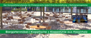 Bierzeltgarnituren-Verleih und Biergartenmöbel mieten